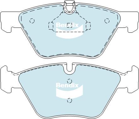 Bendix-AU DB1856 EURO+ - Brake Pad Set, disc brake autospares.lv