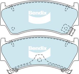 Bendix-AU DB1302 HD - Brake Pad Set, disc brake autospares.lv