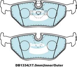 Bendix-AU DB1334 EURO+ - Brake Pad Set, disc brake autospares.lv