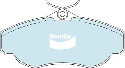 Bendix-AU DB1336 -4WD - Brake Pad Set, disc brake autospares.lv