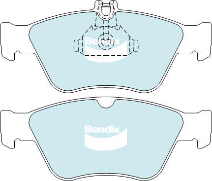 Bendix-AU DB1330 EURO+ - Brake Pad Set, disc brake autospares.lv