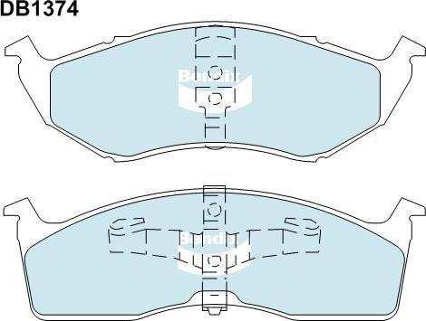 BENDIX 573071 B - Brake Pad Set, disc brake autospares.lv