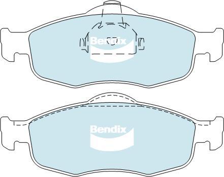 Bendix-AU DB1299 GCT - Brake Pad Set, disc brake autospares.lv