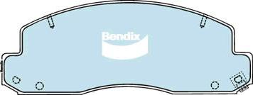 Bendix-AU DB1293 -4WD - Brake Pad Set, disc brake autospares.lv