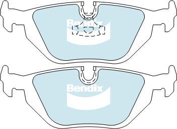 Bendix-AU DB1245 ULT - Brake Pad Set, disc brake autospares.lv