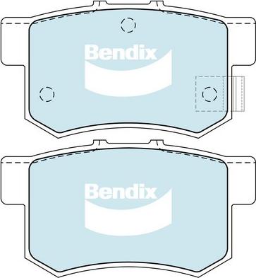 Bendix-AU DB1265 GCT - Brake Pad Set, disc brake autospares.lv