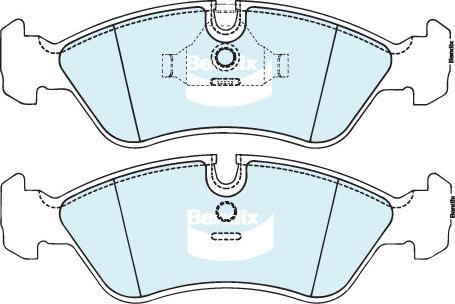 Bendix-AU DB1228 EURO+ - Brake Pad Set, disc brake autospares.lv