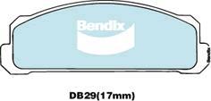 Bendix-AU DB29 GCT - Brake Pad Set, disc brake autospares.lv