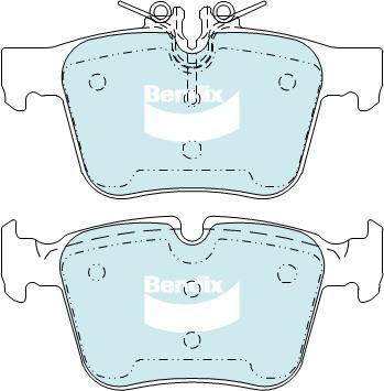 Bendix-AU DB2404 EURO+ - Brake Pad Set, disc brake autospares.lv