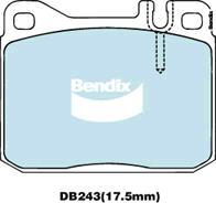 Bendix-AU DB243 GCT - Brake Pad Set, disc brake autospares.lv