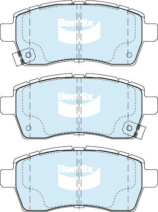 Bendix-AU DB2542 GCT - Brake Pad Set, disc brake autospares.lv