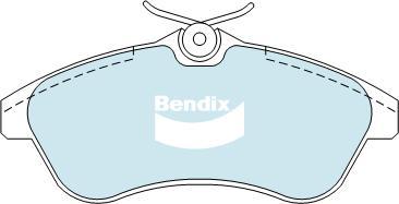 Bendix-AU DB2043 EURO+ - Brake Pad Set, disc brake autospares.lv