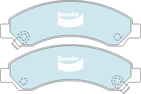 Bendix-AU DB2061 -4WD - Brake Pad Set, disc brake autospares.lv