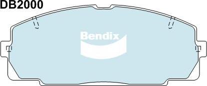 Bendix-AU DB2000 HD - Brake Pad Set, disc brake autospares.lv