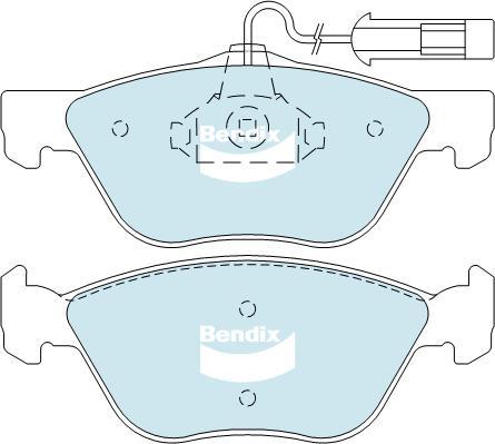 Bendix-AU DB2036 EURO+ - Brake Pad Set, disc brake autospares.lv