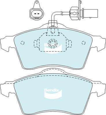 BENDIX 573106B - Brake Pad Set, disc brake autospares.lv