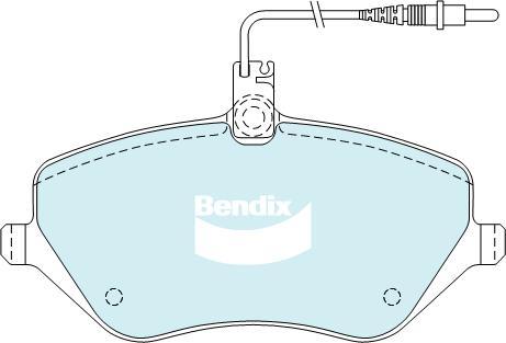 Bendix-AU DB2024 EURO+ - Brake Pad Set, disc brake autospares.lv