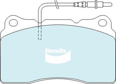 Bendix-AU DB2023 EURO+ - Brake Pad Set, disc brake autospares.lv