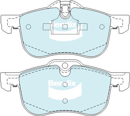 Bendix-AU DB2022 EURO+ - Brake Pad Set, disc brake autospares.lv