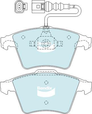 Bendix-AU DB2199 HD - Brake Pad Set, disc brake autospares.lv