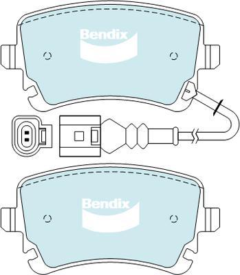 Bendix-AU DB2192 EURO+ - Brake Pad Set, disc brake autospares.lv