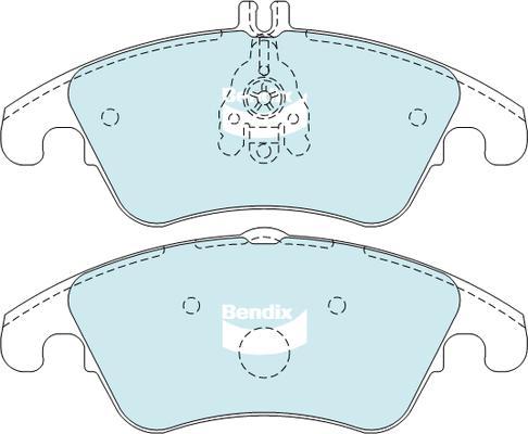 Bendix-AU DB2183 EURO+ - Brake Pad Set, disc brake autospares.lv