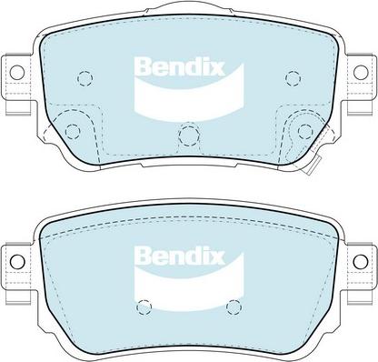 Bendix-AU DB2357 4WD - Brake Pad Set, disc brake autospares.lv