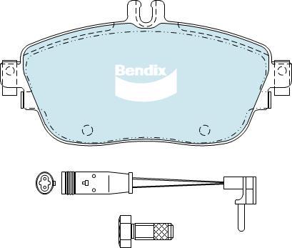 Bendix-AU DB2315 EURO+ - Brake Pad Set, disc brake autospares.lv