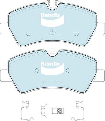 Bendix-AU DB2329 HD - Brake Pad Set, disc brake autospares.lv