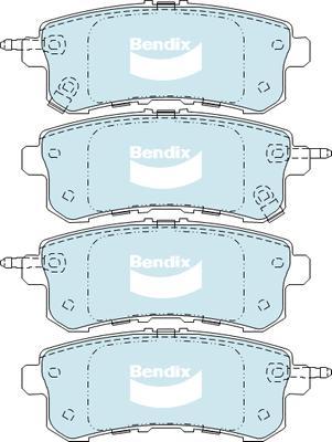 Bendix-AU DB2244 -4WD - Brake Pad Set, disc brake autospares.lv