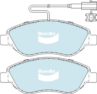 Bendix-AU DB2247 EURO+ - Brake Pad Set, disc brake autospares.lv