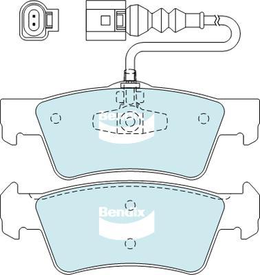 Bendix-AU DB2201 EURO+ - Brake Pad Set, disc brake autospares.lv