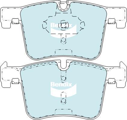 Bendix-AU DB2223 EURO+ - Brake Pad Set, disc brake autospares.lv