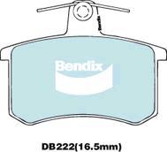 Bendix-AU DB222 EURO+ - Brake Pad Set, disc brake autospares.lv