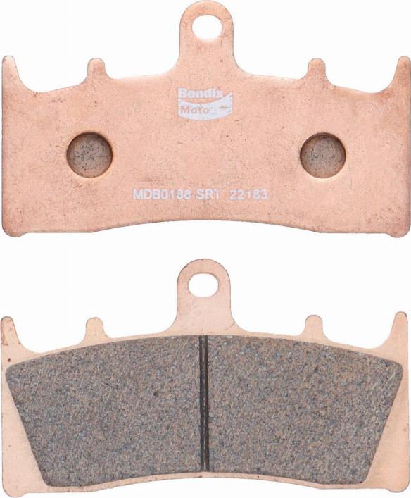 Bendix-AU MDB0188 SRT - Brake Pad Set, disc brake autospares.lv