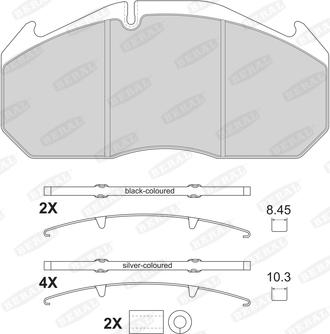 Beral 2905330004145504 - Brake Pad Set, disc brake autospares.lv