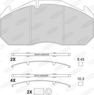 Beral 2905330004145684 - Brake Pad Set, disc brake autospares.lv