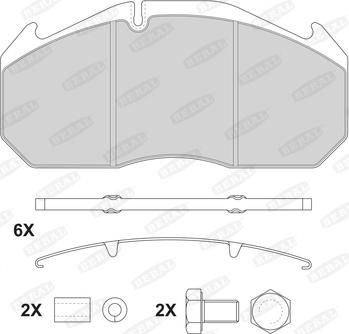 Beral 2908328004134224 - Brake Pad Set, disc brake autospares.lv