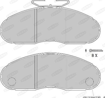 Beral 2907117004017083 - Brake Pad Set, disc brake autospares.lv