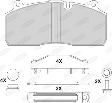 Beral 2919530004145814 - Brake Pad Set, disc brake autospares.lv