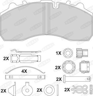 Beral 2919630004045504 - Brake Pad Set, disc brake autospares.lv