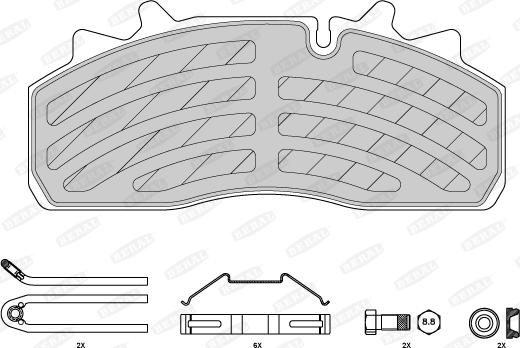 Beral 2915930004145674 - Brake Pad Set, disc brake autospares.lv