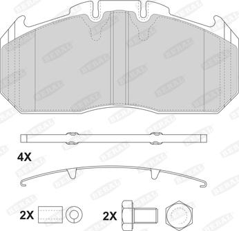 Beral 2915630004145724 - Brake Pad Set, disc brake autospares.lv