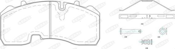 Beral 2916530004145754 - Brake Pad Set, disc brake autospares.lv