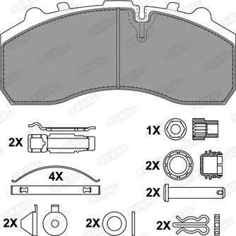 Beral 2910830004145674 - Brake Pad Set, disc brake autospares.lv