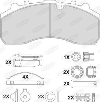 Beral 2917930004145674 - Brake Pad Set, disc brake autospares.lv