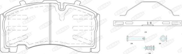 Beral 2917130004145754 - Brake Pad Set, disc brake autospares.lv