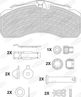 Beral 2925230004105394 - Brake Pad Set, disc brake autospares.lv