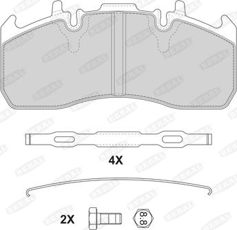 Beral 2920329004145674 - Brake Pad Set, disc brake autospares.lv