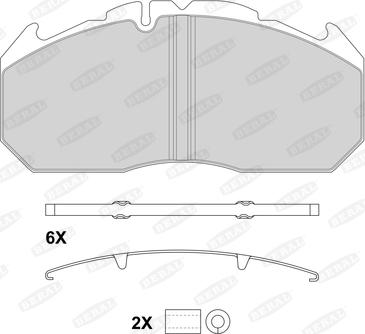 Beral 2921028004145684 - Brake Pad Set, disc brake autospares.lv